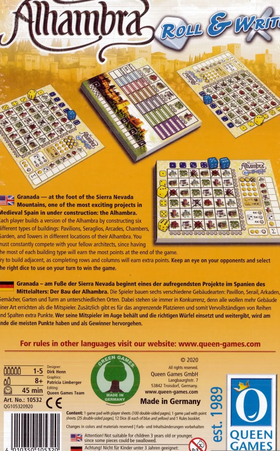Alhambra: Roll & Write