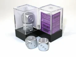 Aluminumplated Metallic d6, 2 st (16mm, prickar)