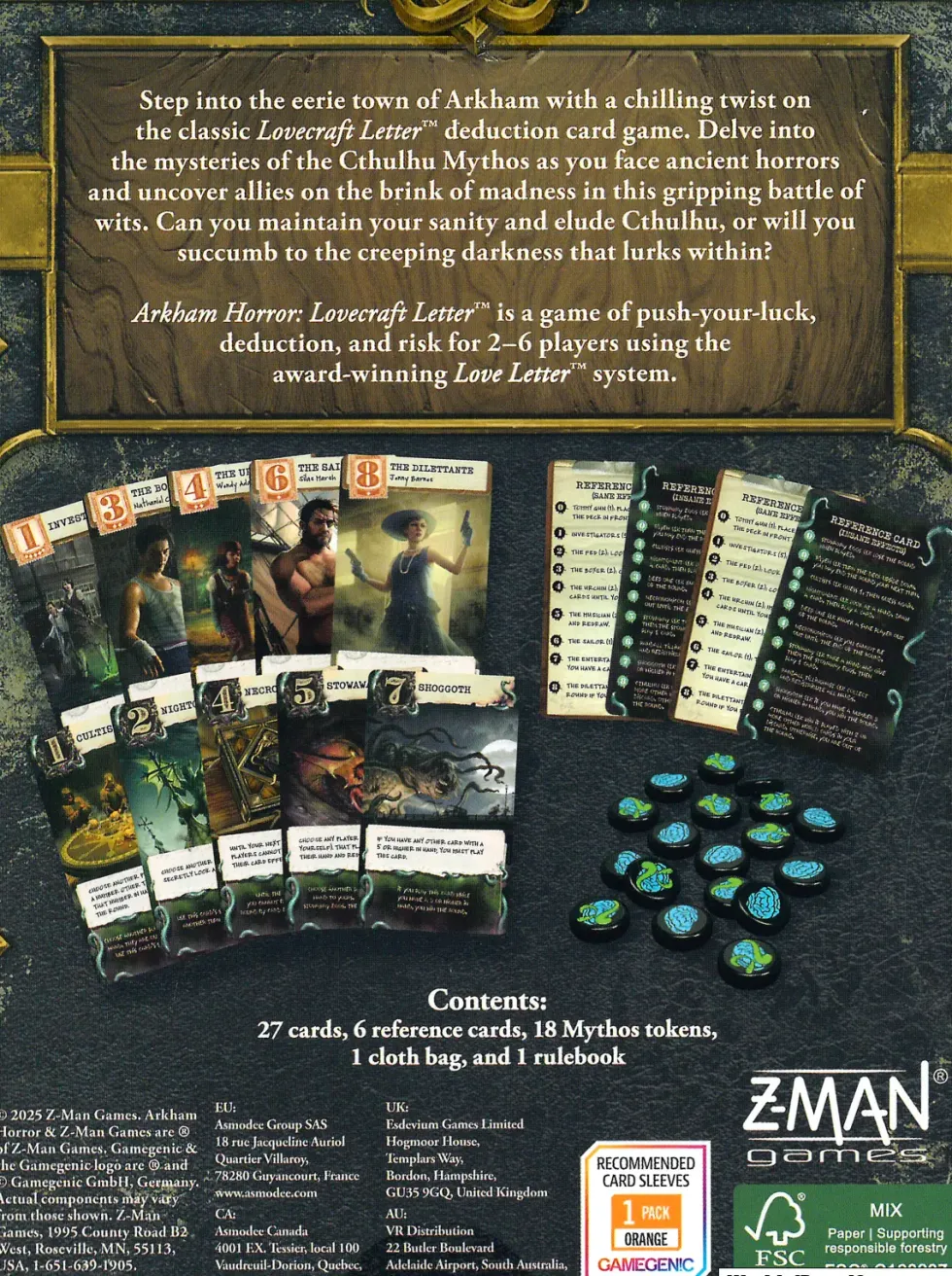 Arkham Horror: Lovecraft Letter