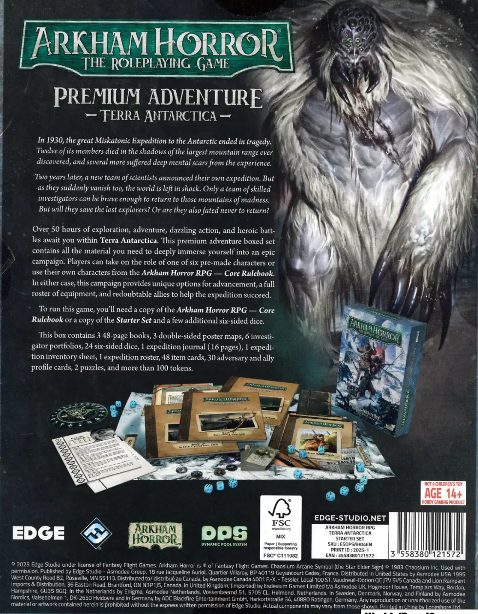 Arkham Horror RPG - Terra Antartica (Exp.)