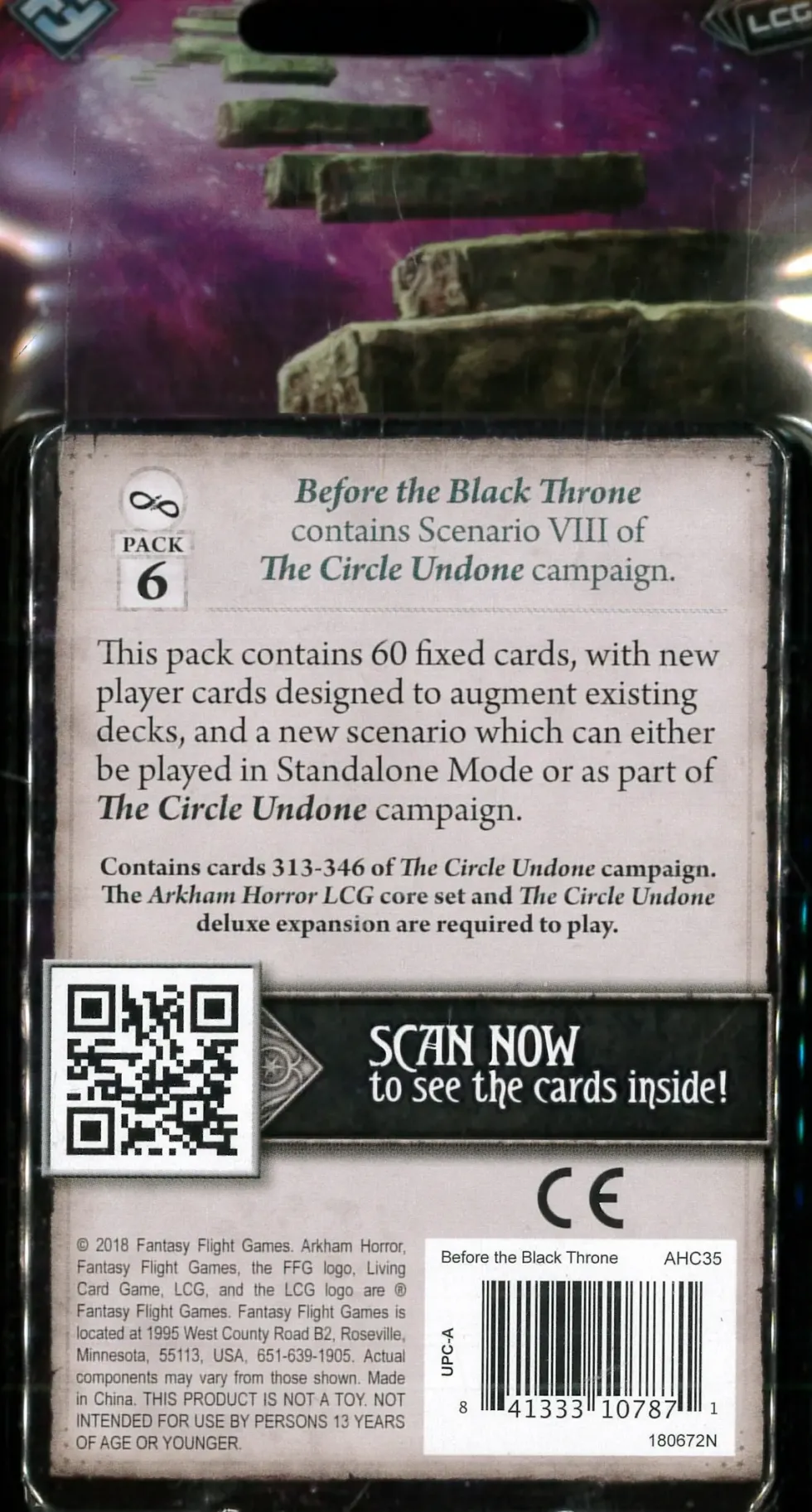 Arkham Horror: The Card Game - Before the Black Throne: Mythos Pack (Exp.)