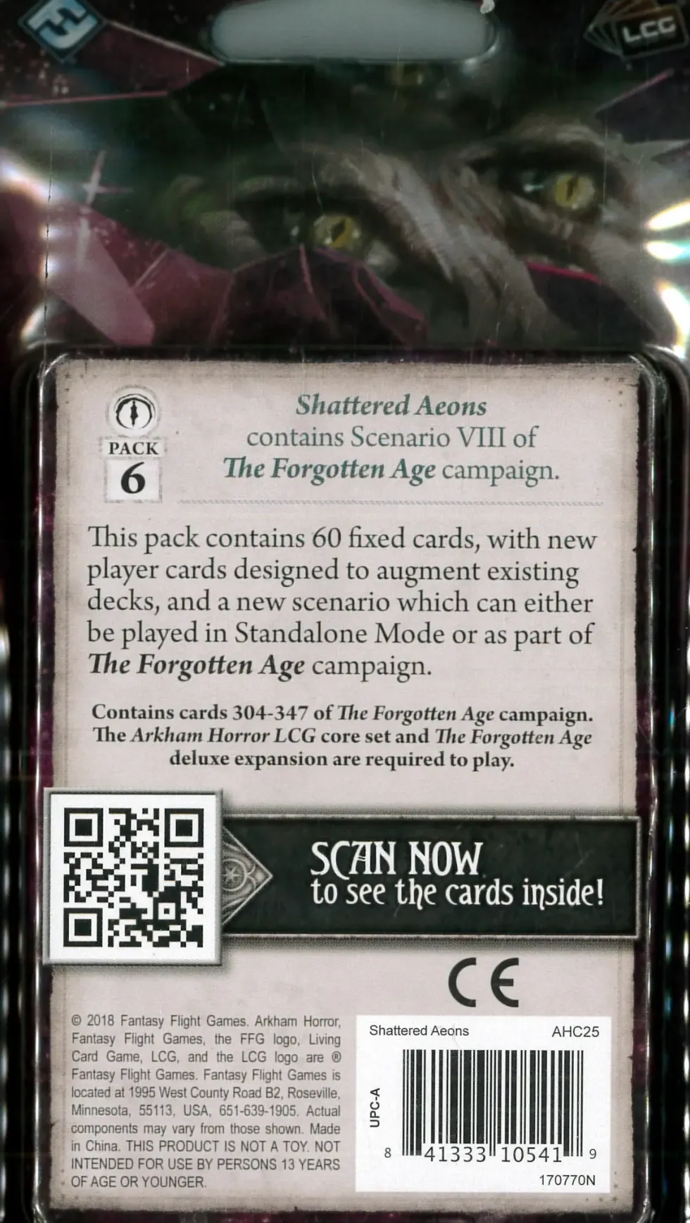 Arkham Horror: The Card Game - Shattered Aeons: Mythos Pack (Exp.)