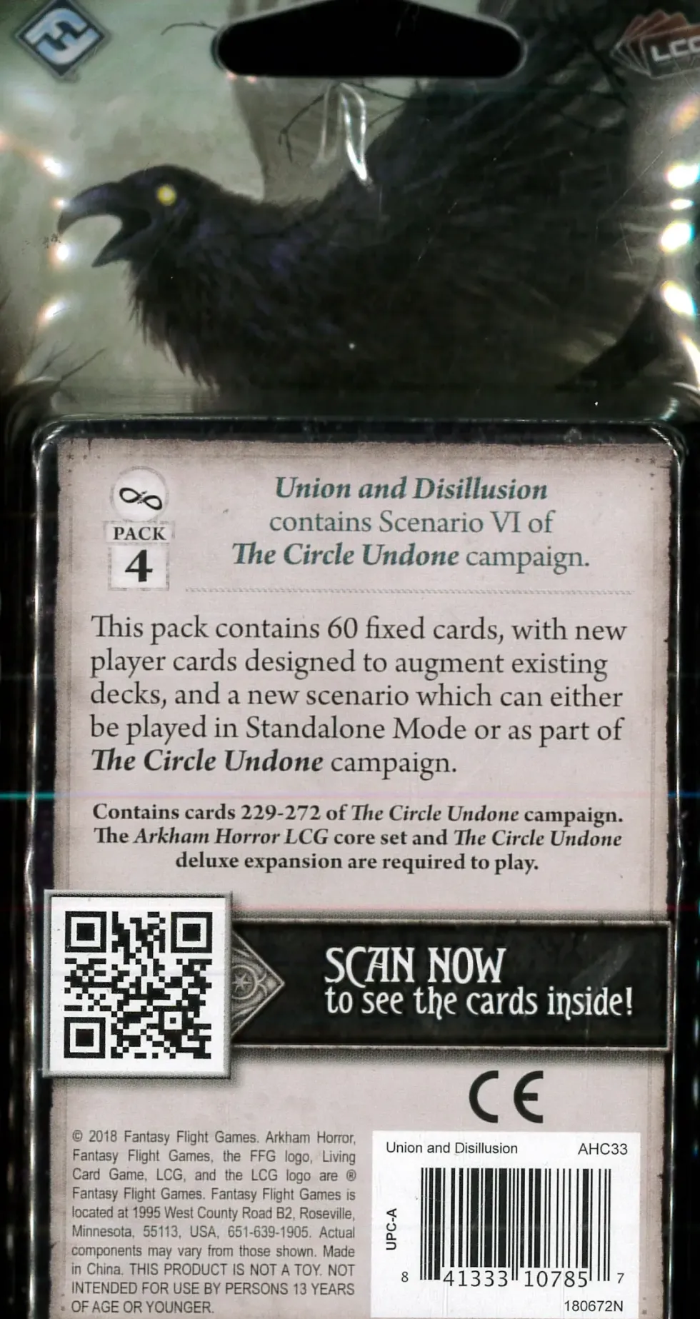 Arkham Horror: The Card Game - Union and Disillusion: Mythos Pack (Exp.)