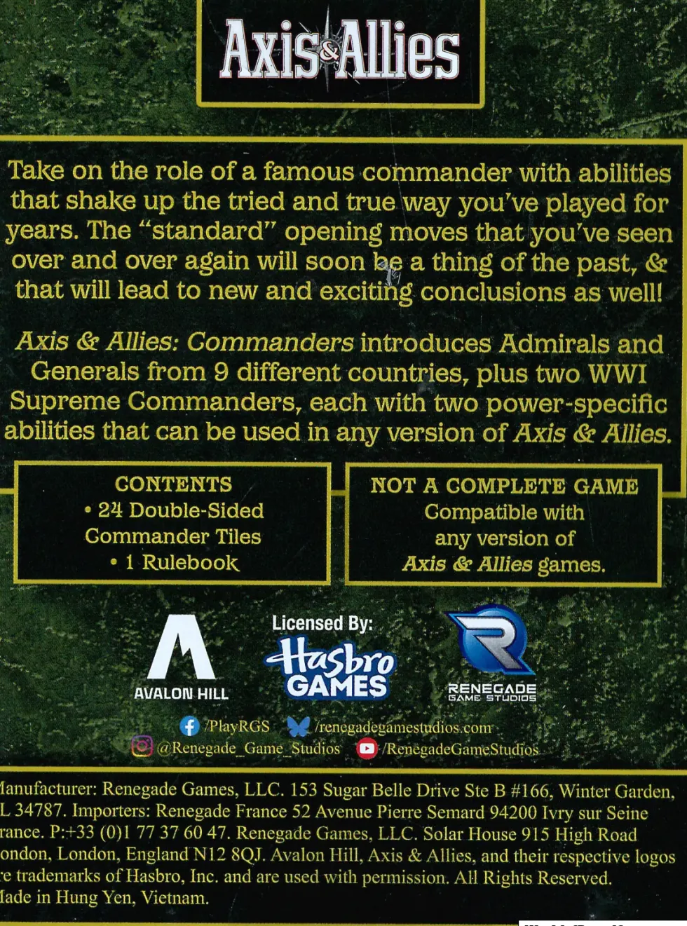 Axis & Allies: Commanders (Exp.)