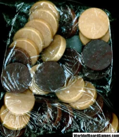 Backgammon: Checkers, large, 35 x 8 mm (30 st)