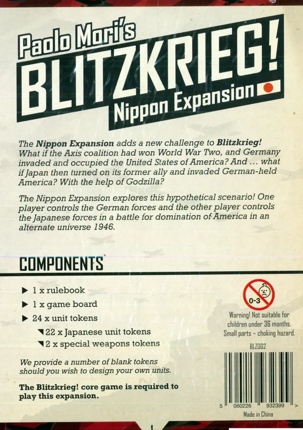 Blitzkrieg!: Nippon Expansion (Exp.)