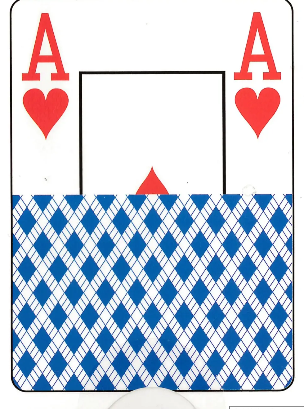 Blue Plastic Poker Cards (Philos)