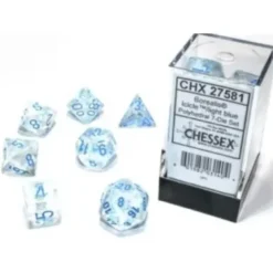 Borealis - Icicle/light blue Luminary - Dice set