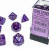 Borealis - Royal Purple/gold Luminary - Dice set