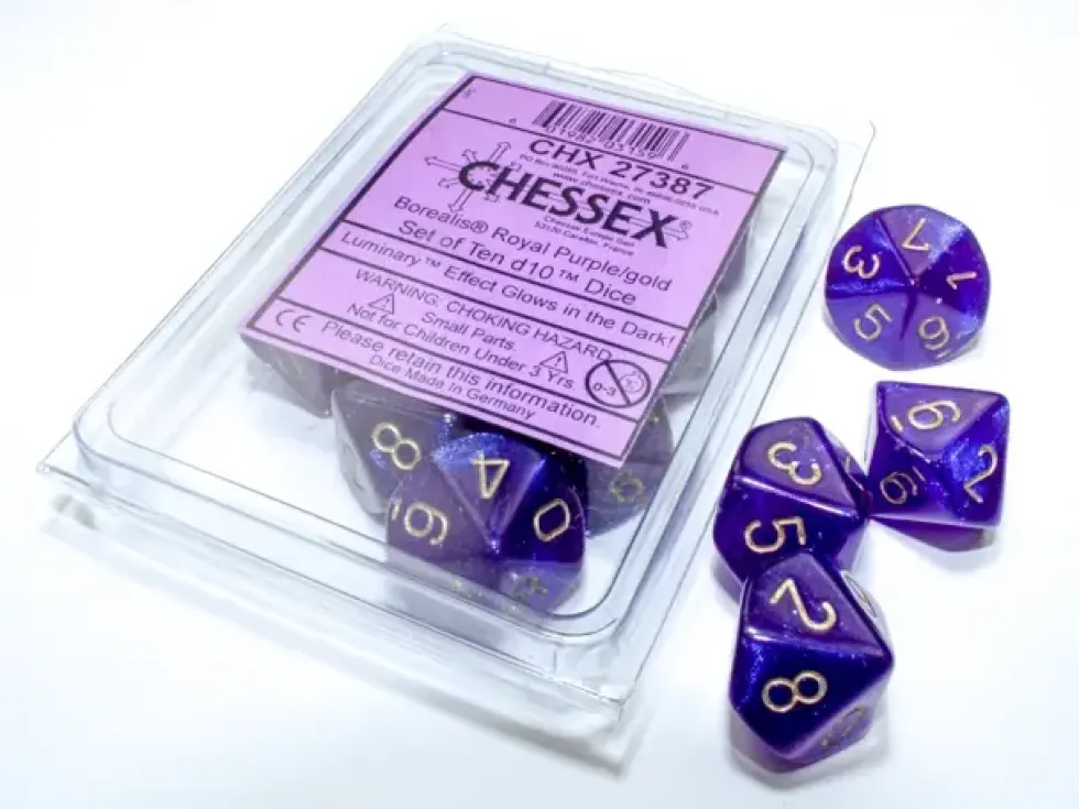Borealis - Royal Purple/Gold (Luminary) - d10, 10 st