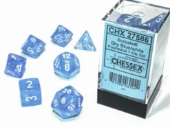 Borealis - Sky Blue/white - Dice set
