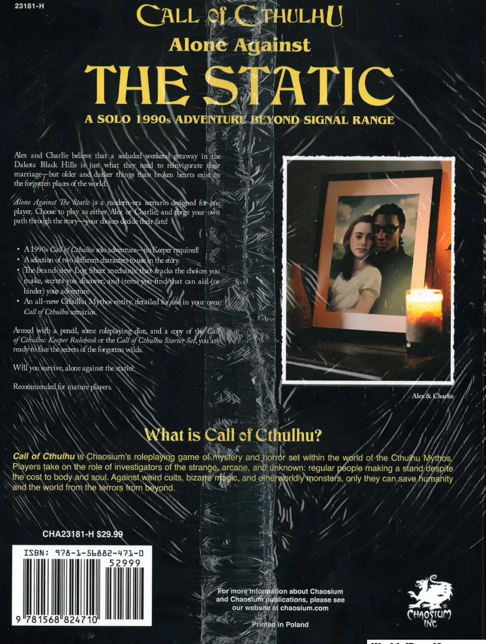 Call of Cthulhu: Alone Against the Static (RPG)