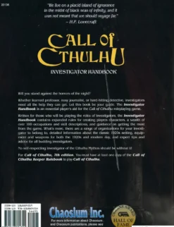 Call of Cthulhu Investigator Handbook (7th ed.) Hardcover (RPG)
