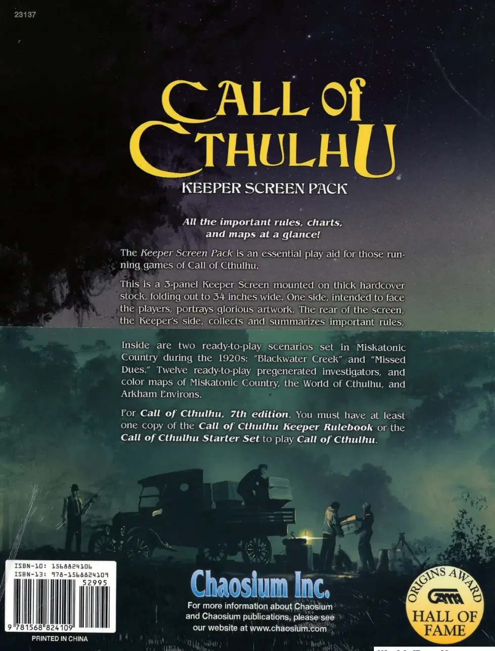 Call of Cthulhu Keeper Screen Pack (7th ed.) (RPG)