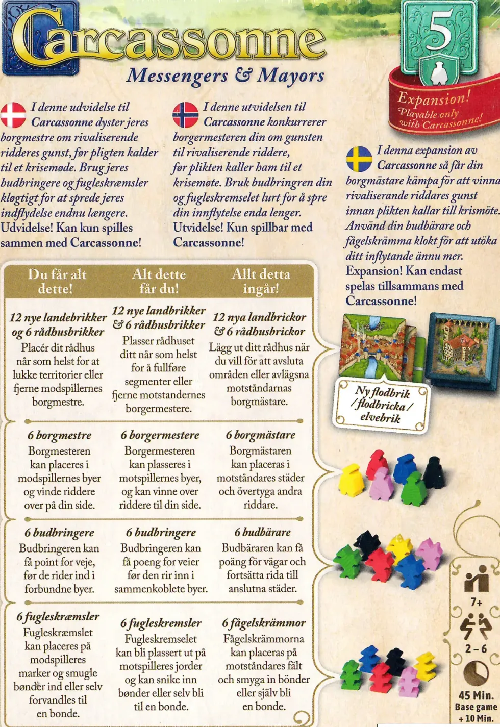 Carcassonne: Expansion 5 - Messengers & Mayors (SVE)