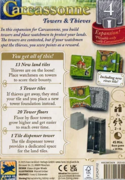 Carcassonne: Expansion 4 - Towers & Thieves (ENG)