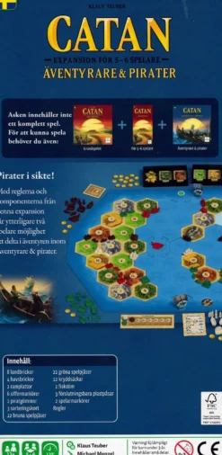 Catan: Äventyrare & Pirater - Expansion för 5-6 Spelare (Exp.) (SVE)