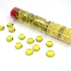 Chessex: Glass Gaming Stones - Crystal Yellow (40 st)