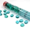 Chessex: Glass Gaming Stones - Crystal Teal (40 st)