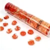 Chessex: Glass Gaming Stones - Catseye Orange (40 st)