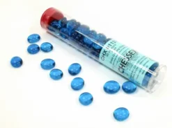 Chessex: Glass Gaming Stones - Crystal Aqua Blue (40 st)
