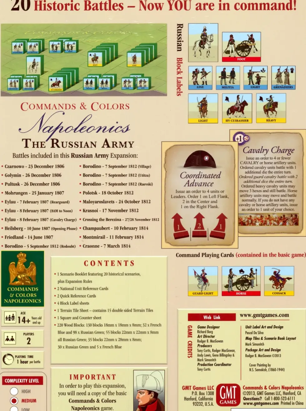 Commands & Colors: Napoleonics - Expansion #2: The Russian Army (Exp.)