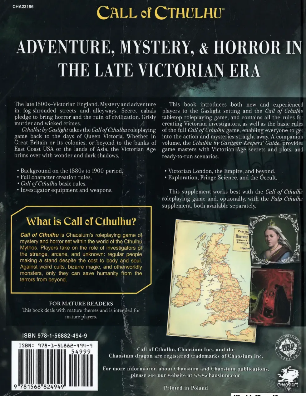 Cthulhu by Gaslight: Investigator’s Guide (RPG)