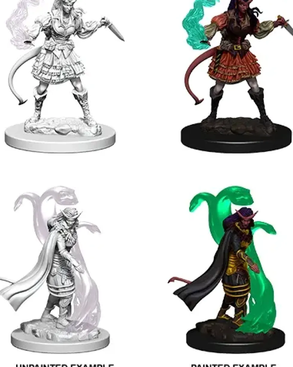 D&D Nolzur's Marvelous Miniatures: Tiefling Sorcerer - Female (Unpainted)
