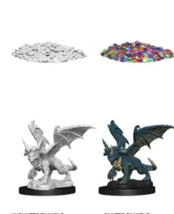 D&D Nolzur's Marvelous Miniatures: Blue Dragon Wyrmling (Unpainted)