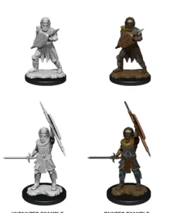 D&D Nolzur's Marvelous Miniatures: Human Fighter - Male (Unpainted)