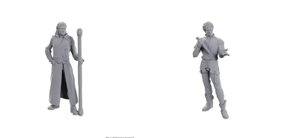 D&D Nolzur's Special Edition Miniatures: Gale & Astarion (Unpainted)