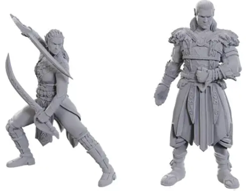 D&D Nolzur's Special Edition Miniatures: Jaheira & Halsin (Unpainted)