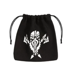 Dice Bag - Dwarven, Black & White