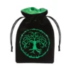 Dice Bag - Forest, Black & Green Velour