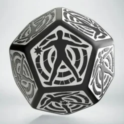 Dice - Hit Location, Black & White - D12, 1st