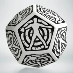 Dice - Hit Location, White & Black - D12, 1st