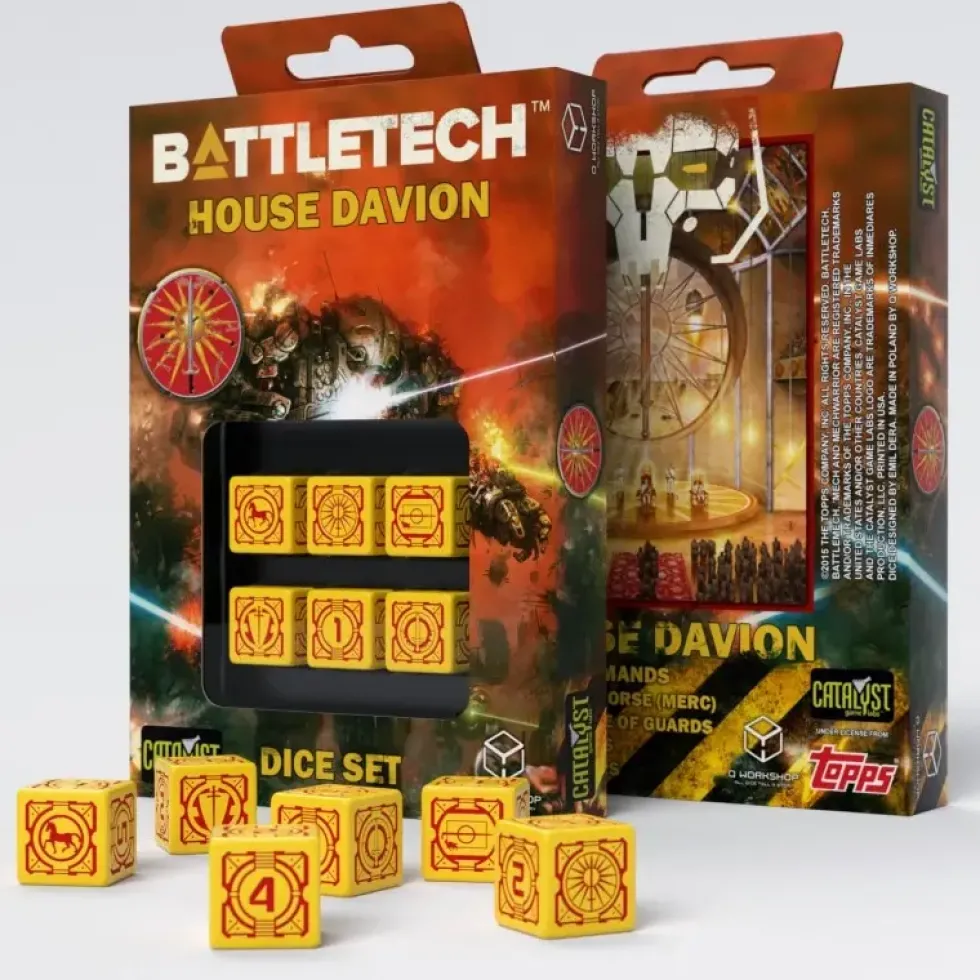 Dice Set - Battletech, House Davion - d6, 6st