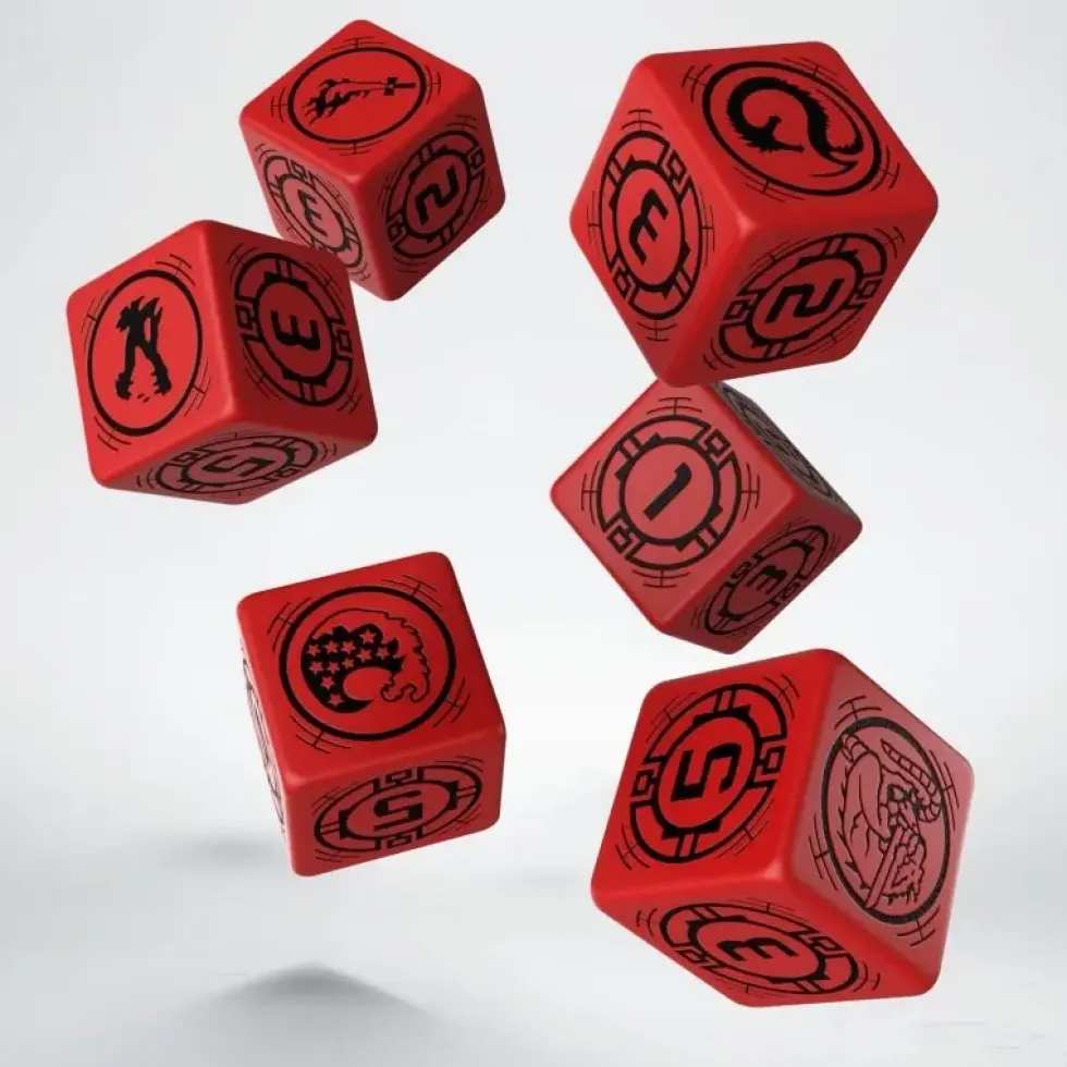 Dice Set - Battletech, House Kurita - d6, 6st