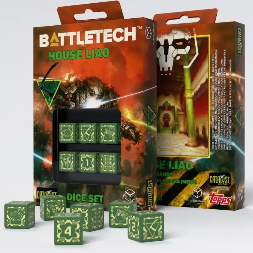 Dice Set - Battletech, House Liao - d6, 6st