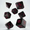 Dice Set - Classic RPG, Black & Red