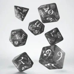 Dice Set - Classic RPG, Smoky & White