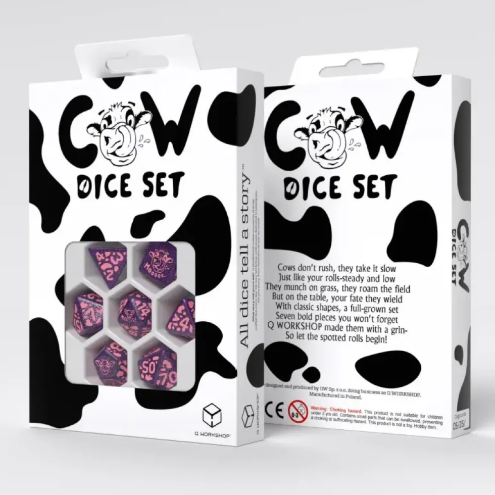 Dice Set - Cow, RaMOOna
