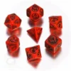 Dice Set - Dragons, Red and Black