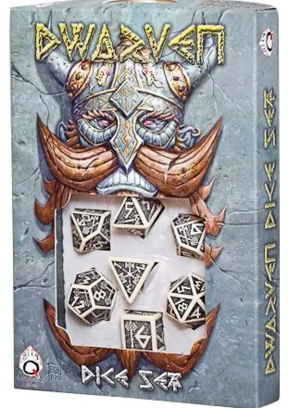 Dice Set - Dwarven, Beige and Black