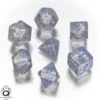 Dice Set - Elven, Translucent and Blue