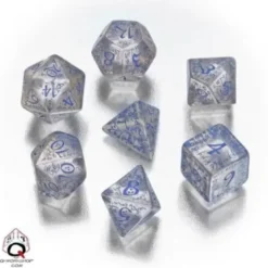 Dice Set - Elven, Translucent and Blue