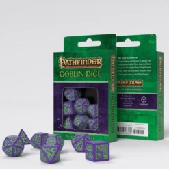 Dice Set - Pathfinder, Goblin Purple & Green