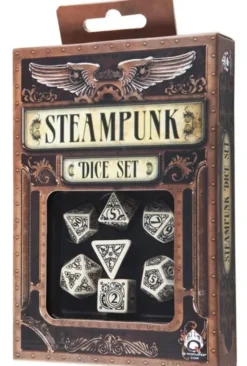 Dice Set - Steampunk, Beige and Black