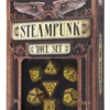 Dice Set - Steampunk, Brown and Yellow