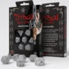 Dice Set - Tribal, Pearl & Brown